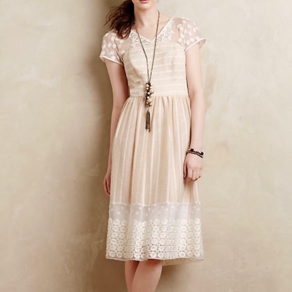 Anthropology Moulinette Soeurs Poema Lace Dress